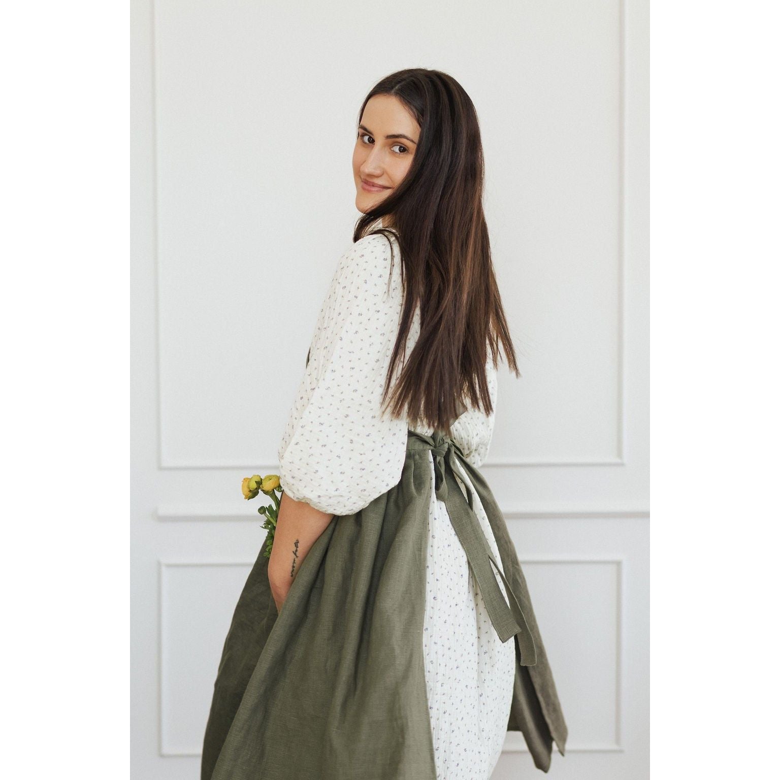 Linen Retro Apron