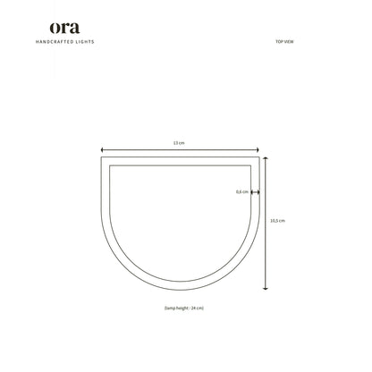 Ceramic wall light CURVE - Extra Matte White