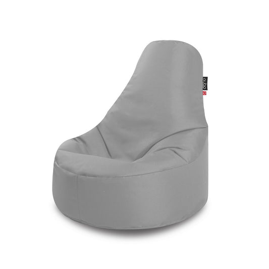 Säkkituoli Qubo™ Loft Silver POP FIT - Kotikauppa