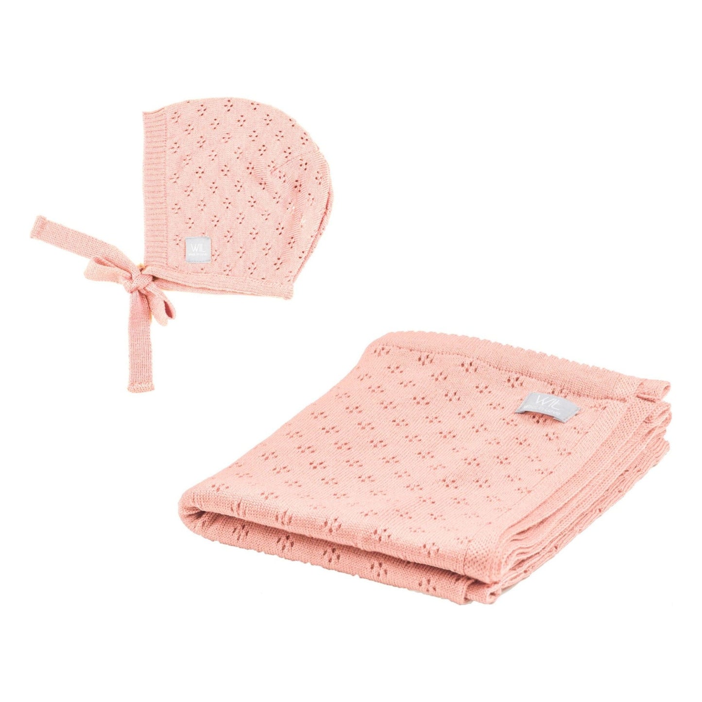 LOVE Gift Set For Baby - Blanket and Bonnet