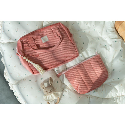 Make-Up Bag Set of 2 - Coral