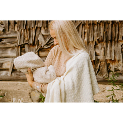 Merino wool baby blanket HAPPINESS