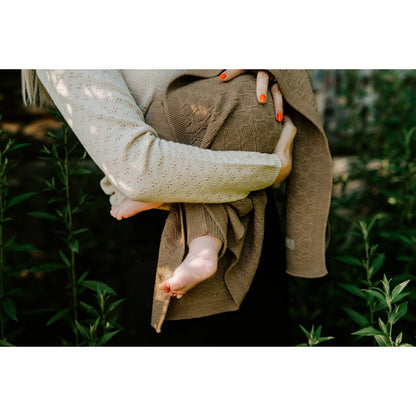 Merino wool baby blanket HAPPINESS