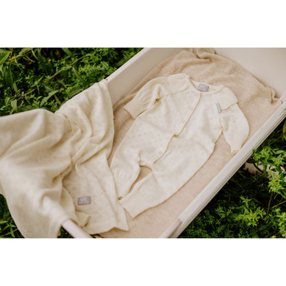 Merino wool baby blanket LOVE