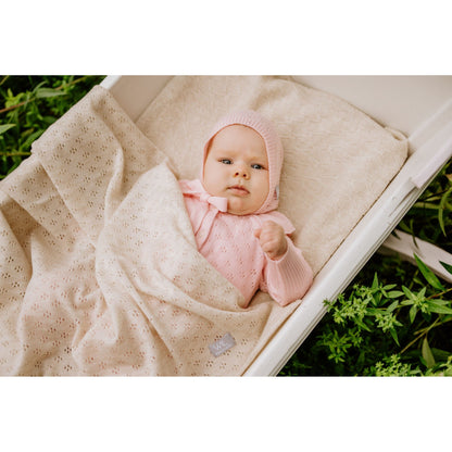 Merino wool baby blanket LOVE