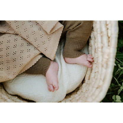 Merino wool baby blanket LOVE