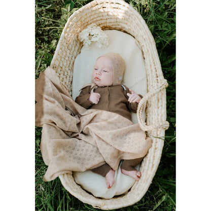 Merino wool baby blanket LOVE