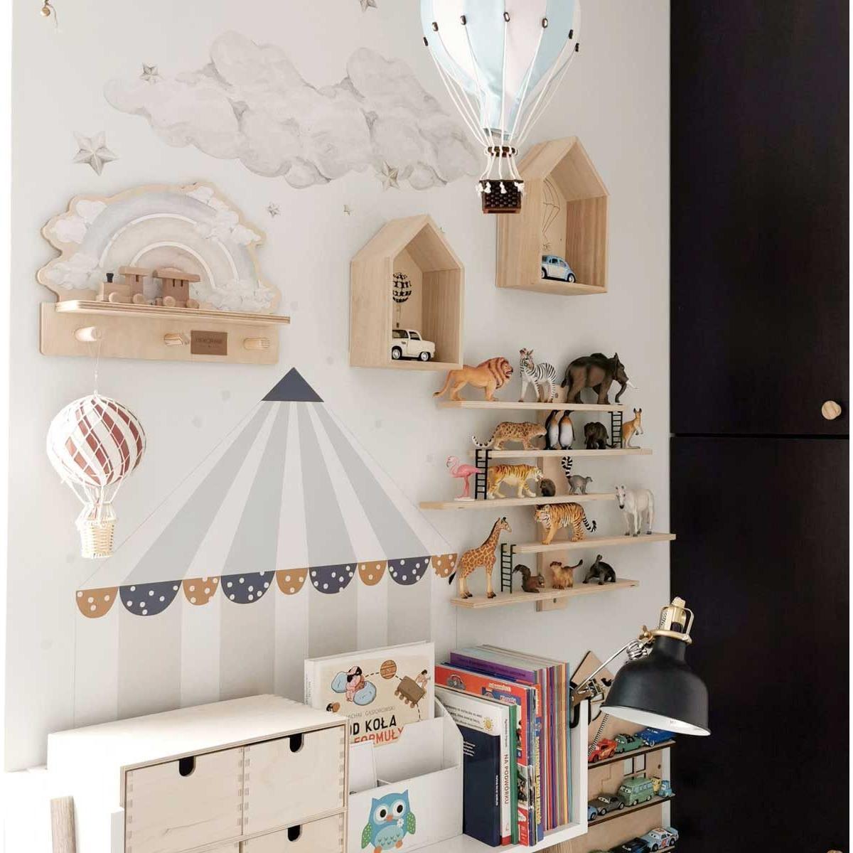 Mini Wall Shelf - Blue Rainbow