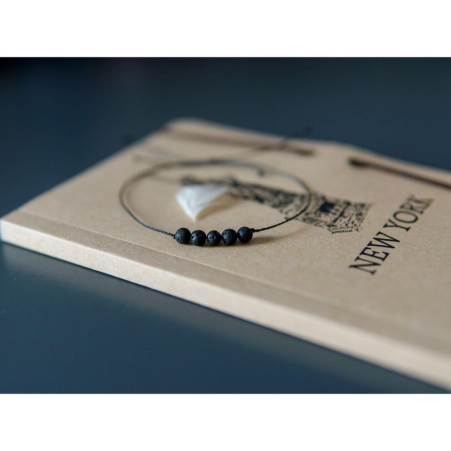 Minimalist Lava Stone Bracelet