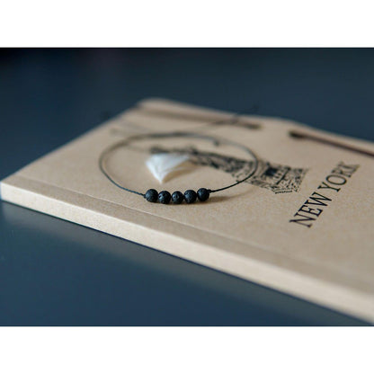 Minimalist Lava Stone Bracelet