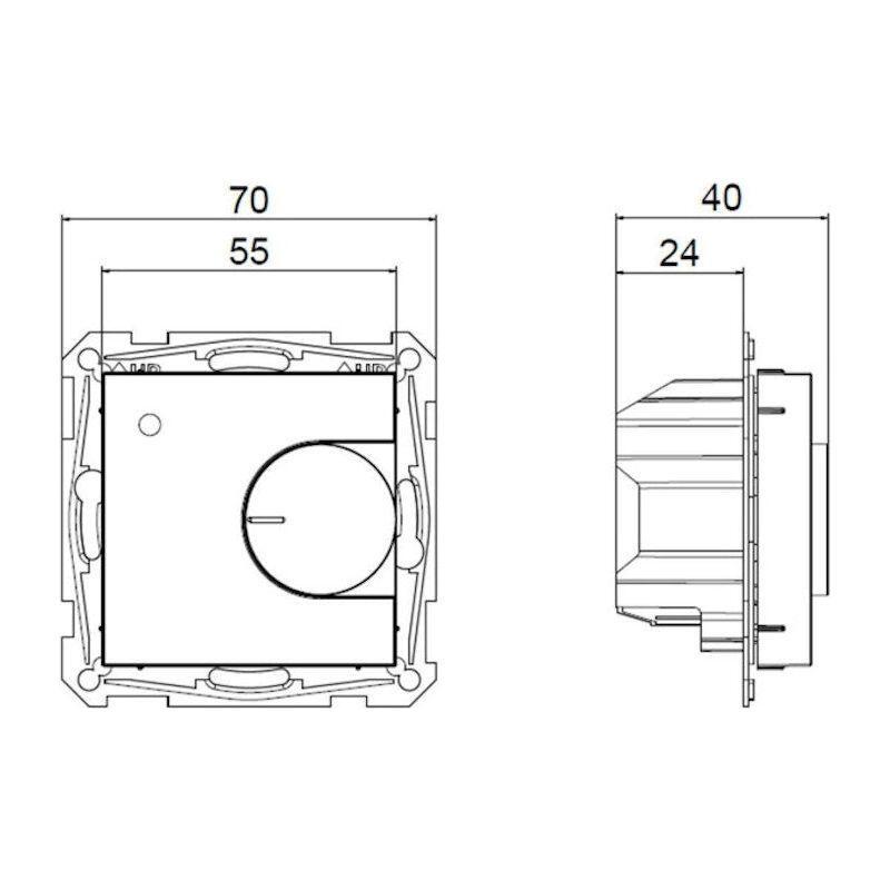YHDISTELMÄTERMOSTAATTI  OPAL ECOEASY 16 IP21 16A M