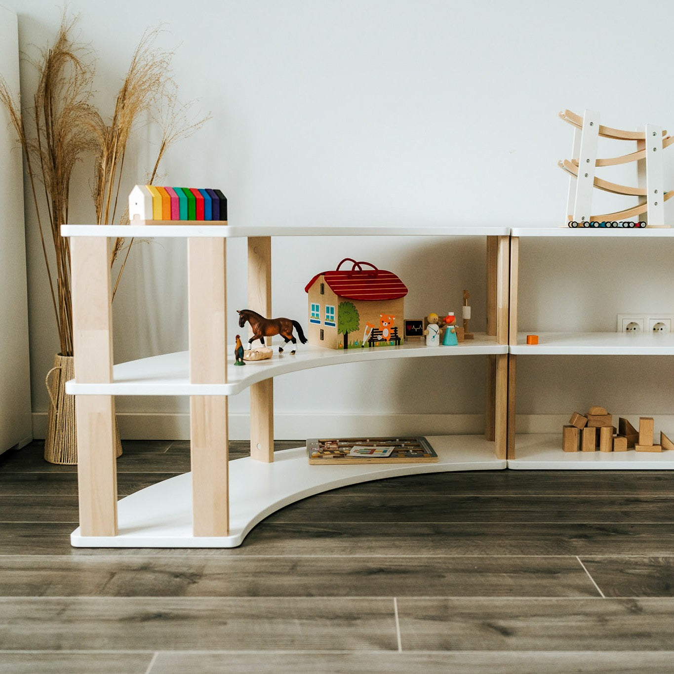Modular Montessori Shelf Arch - 3 Shelves