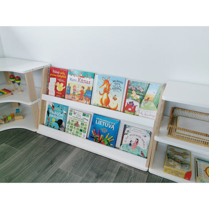 Modular Montessori Bookshelf - 2 Shelves