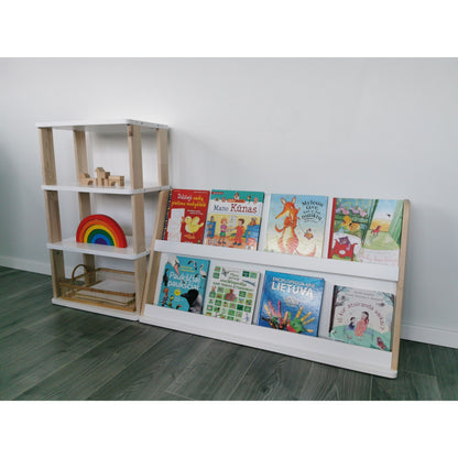Modular Montessori Bookshelf - 2 Shelves