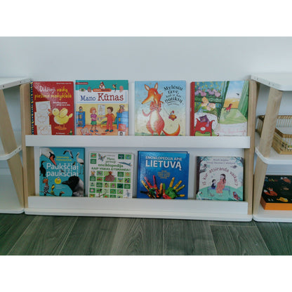 Modular Montessori Bookshelf - 2 Shelves