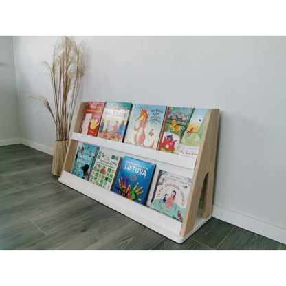 Modular Montessori Bookshelf - 2 Shelves