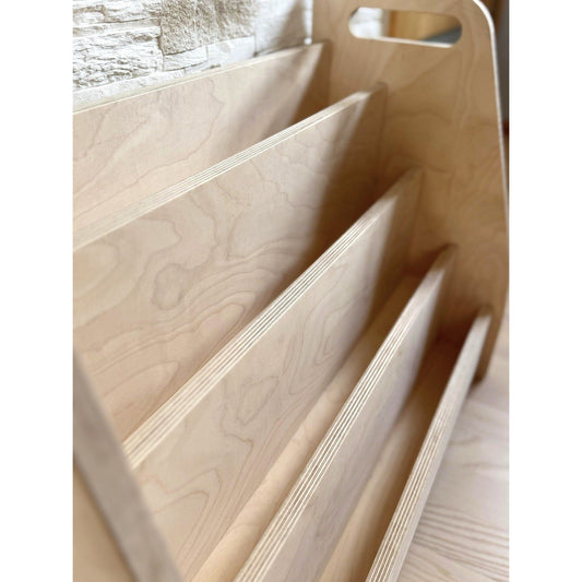Montessori Wooden Front Facing Book Display For Kids