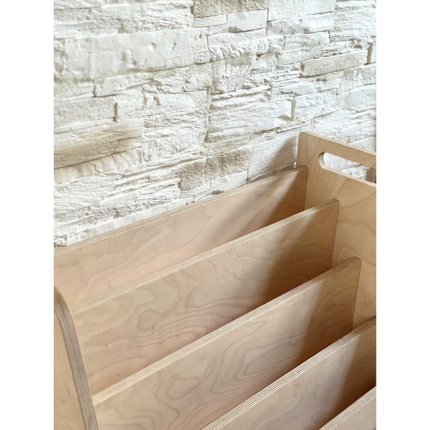 Montessori Wooden Front Facing Book Display For Kids