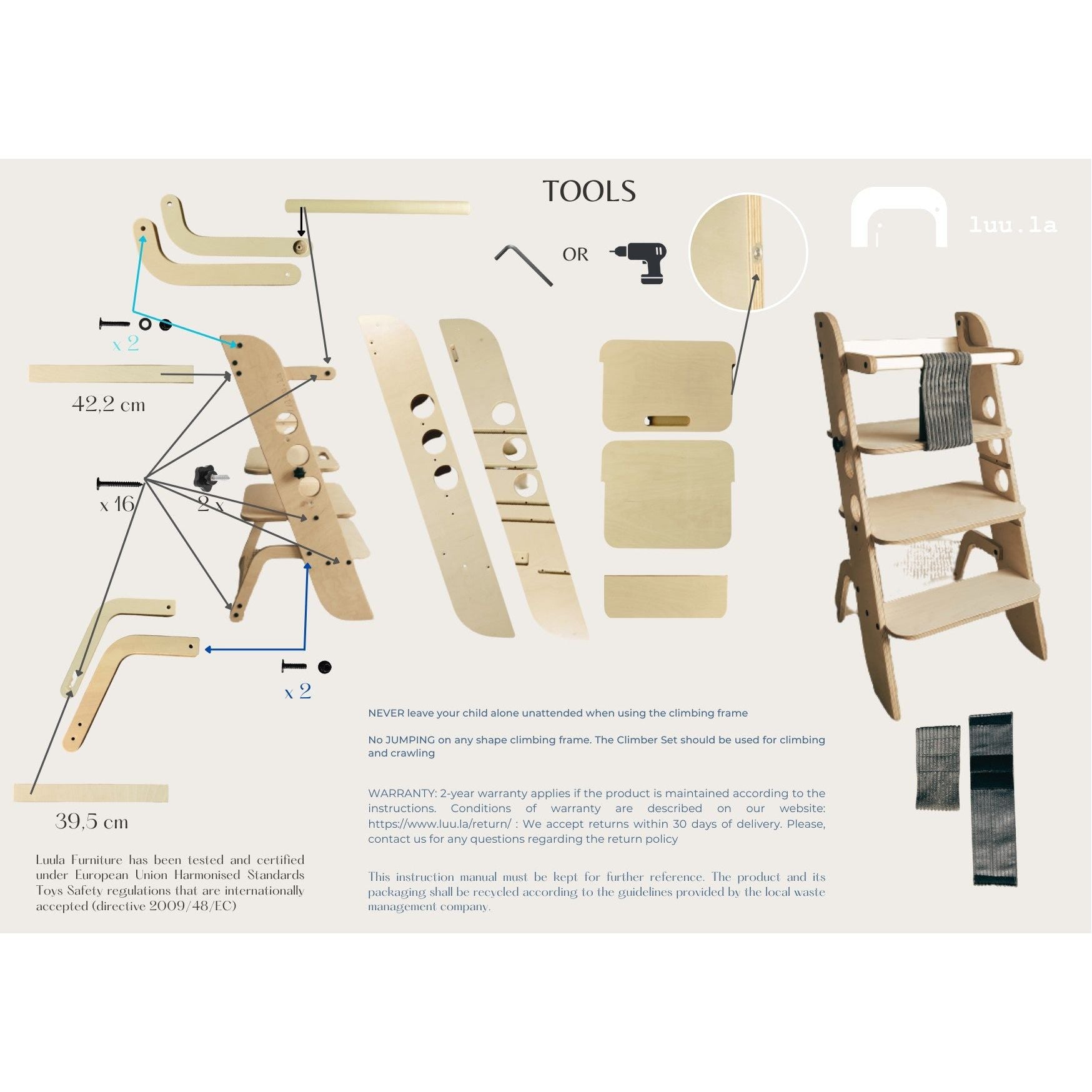 Montessori Learning Tower, Kitchen Helper, Baby High Chair - Louis
