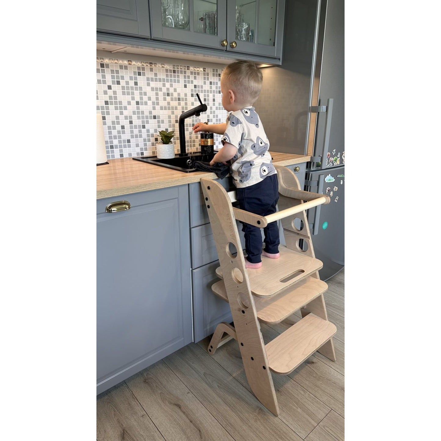 Montessori Learning Tower, Kitchen Helper, Baby High Chair - Louis