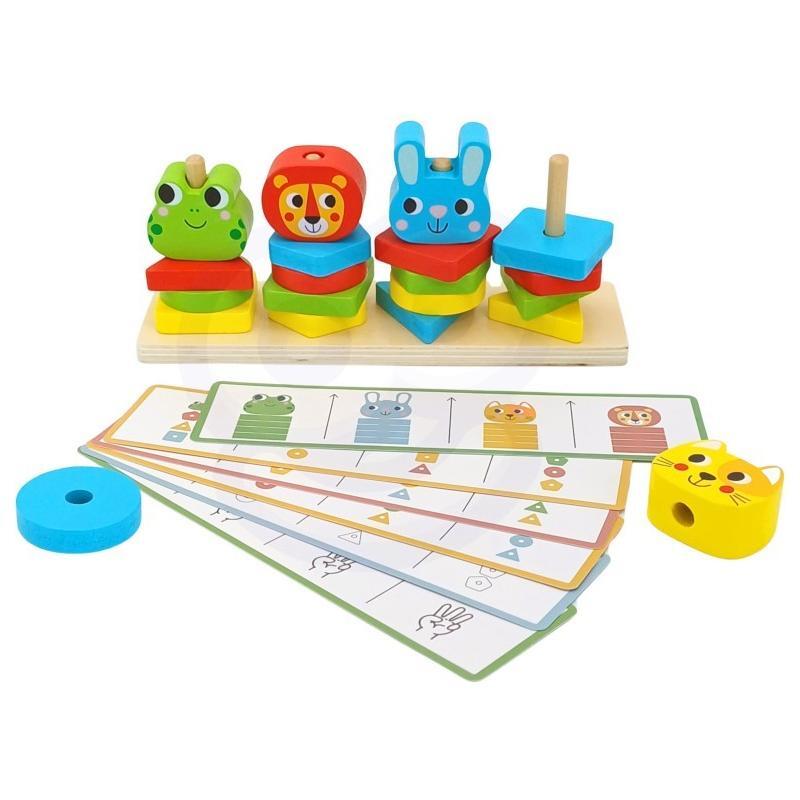 Montessori Puzzle Pyramid With Animals