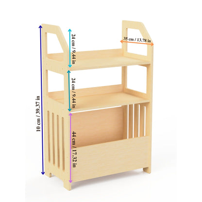 Montessori Wooden Shelf for Kids