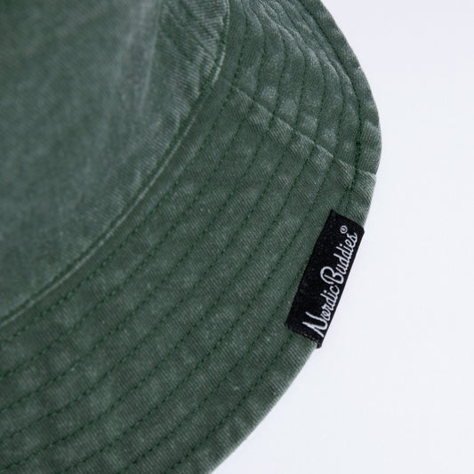 Moomin Classics Washed Denim Bucket Hat - Green