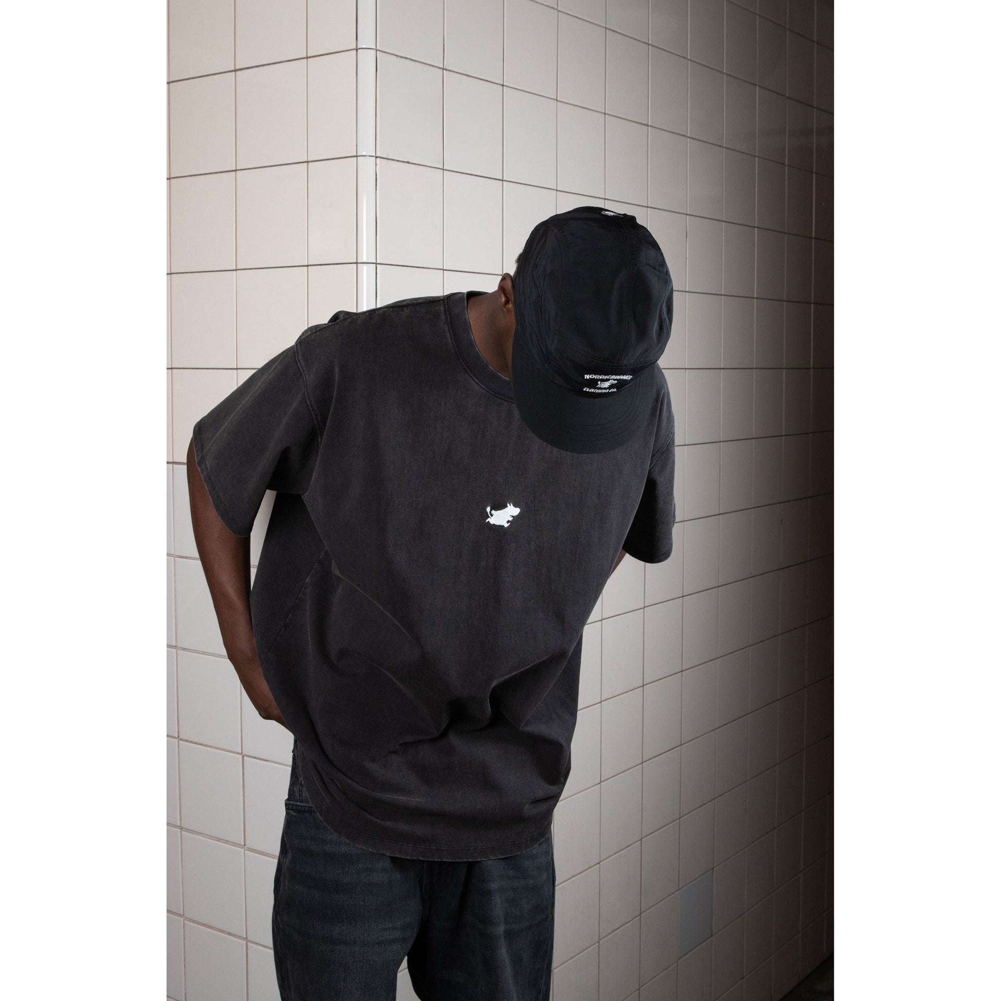 Moomintroll Adventure Nylon 5-panel Cap - Black