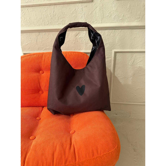 Moon Bag Heart - Brown