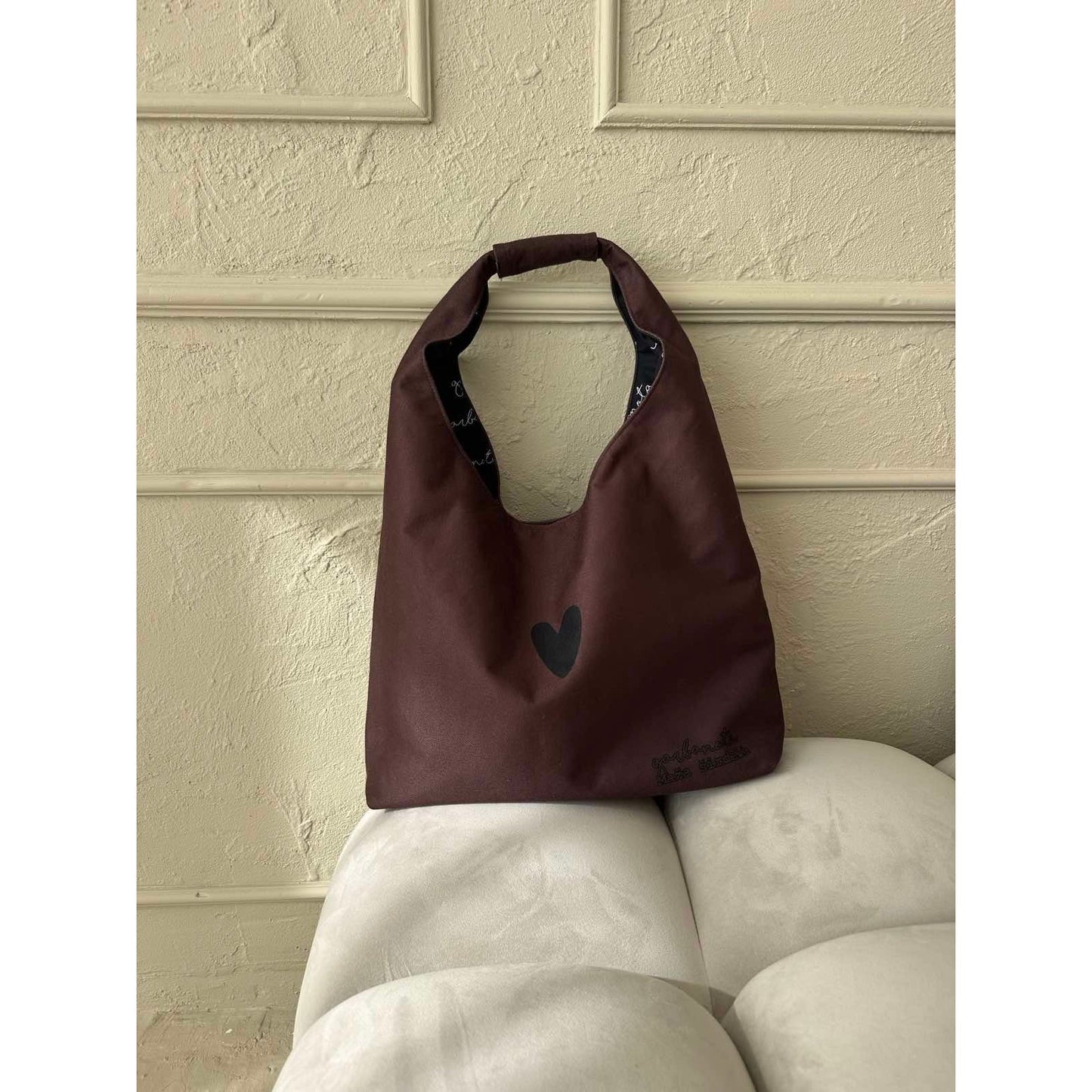 Moon Bag Heart - Brown