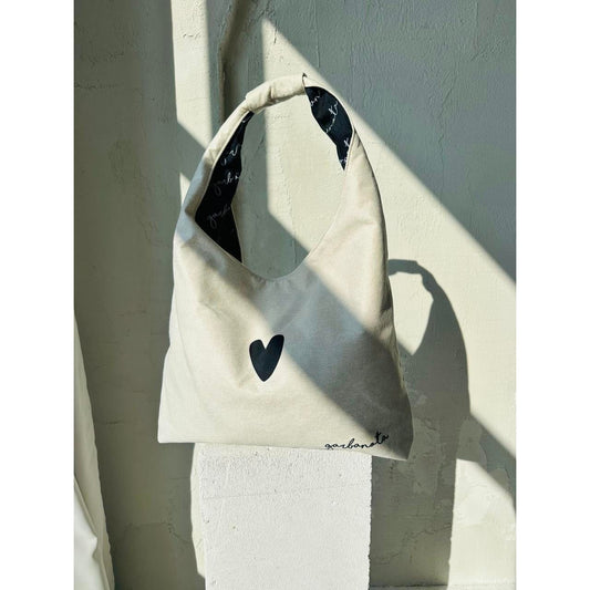 Moon Bag Heart - White