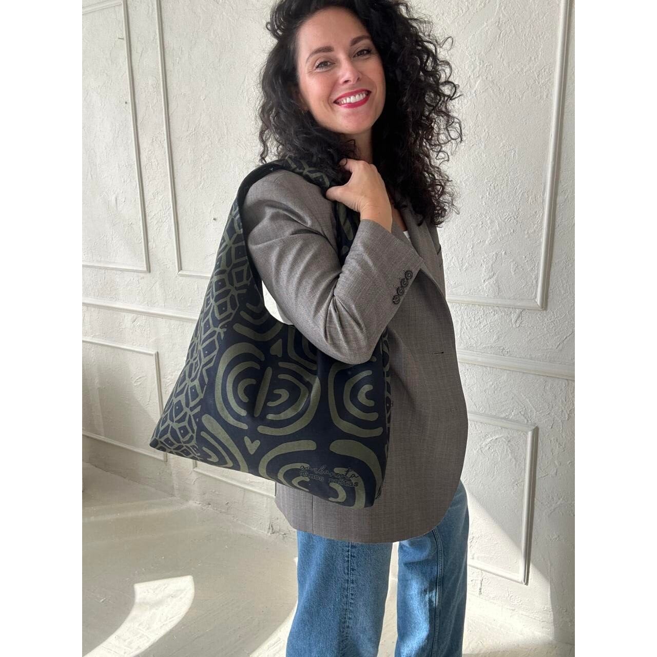 Moon Bag - Khaki Pattern