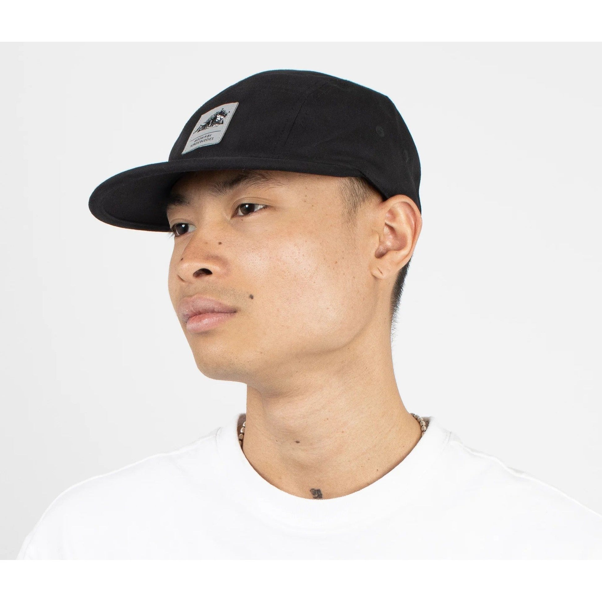 Stinky Five Panel Cap - Black