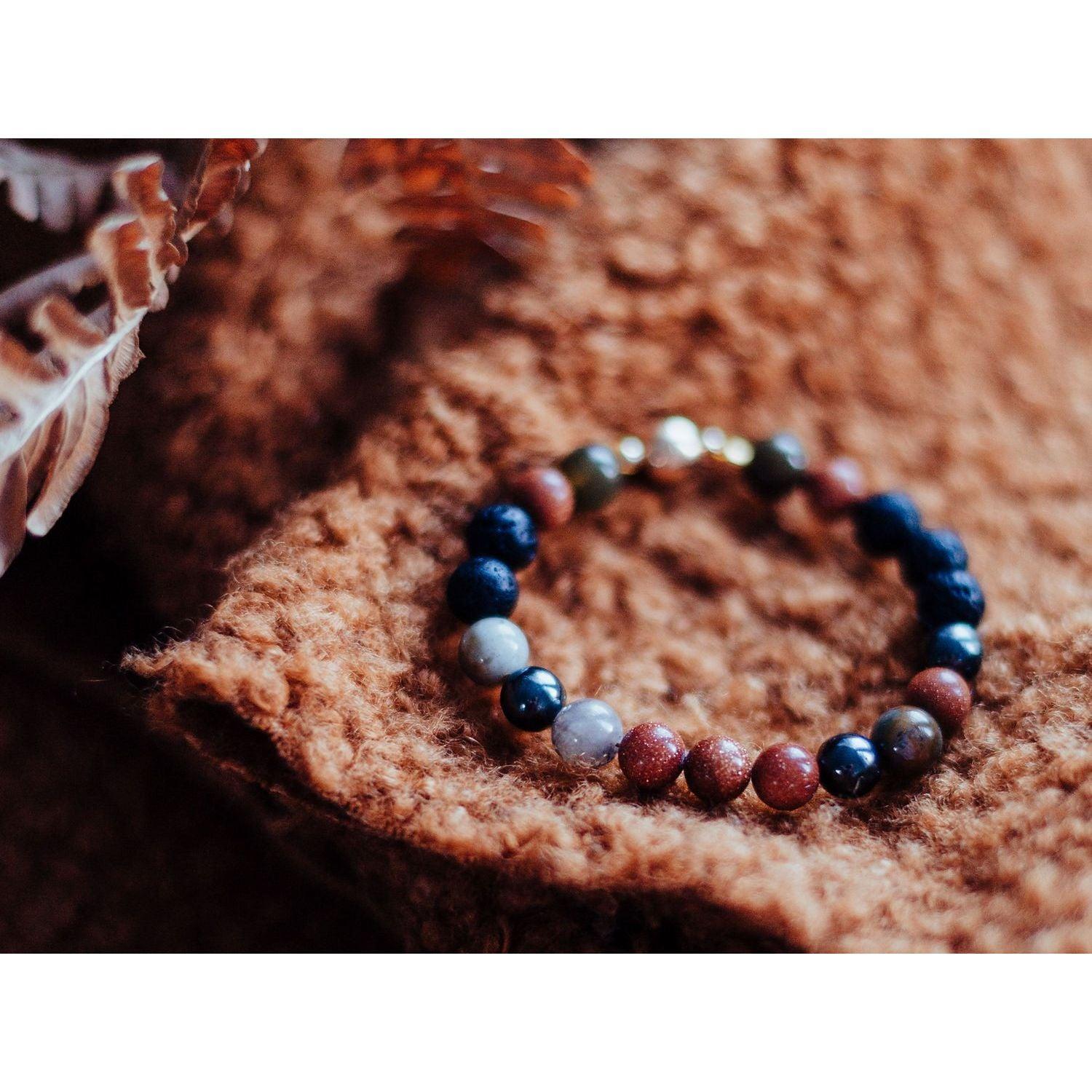 Natural Lava Bracelet Magic Autumn