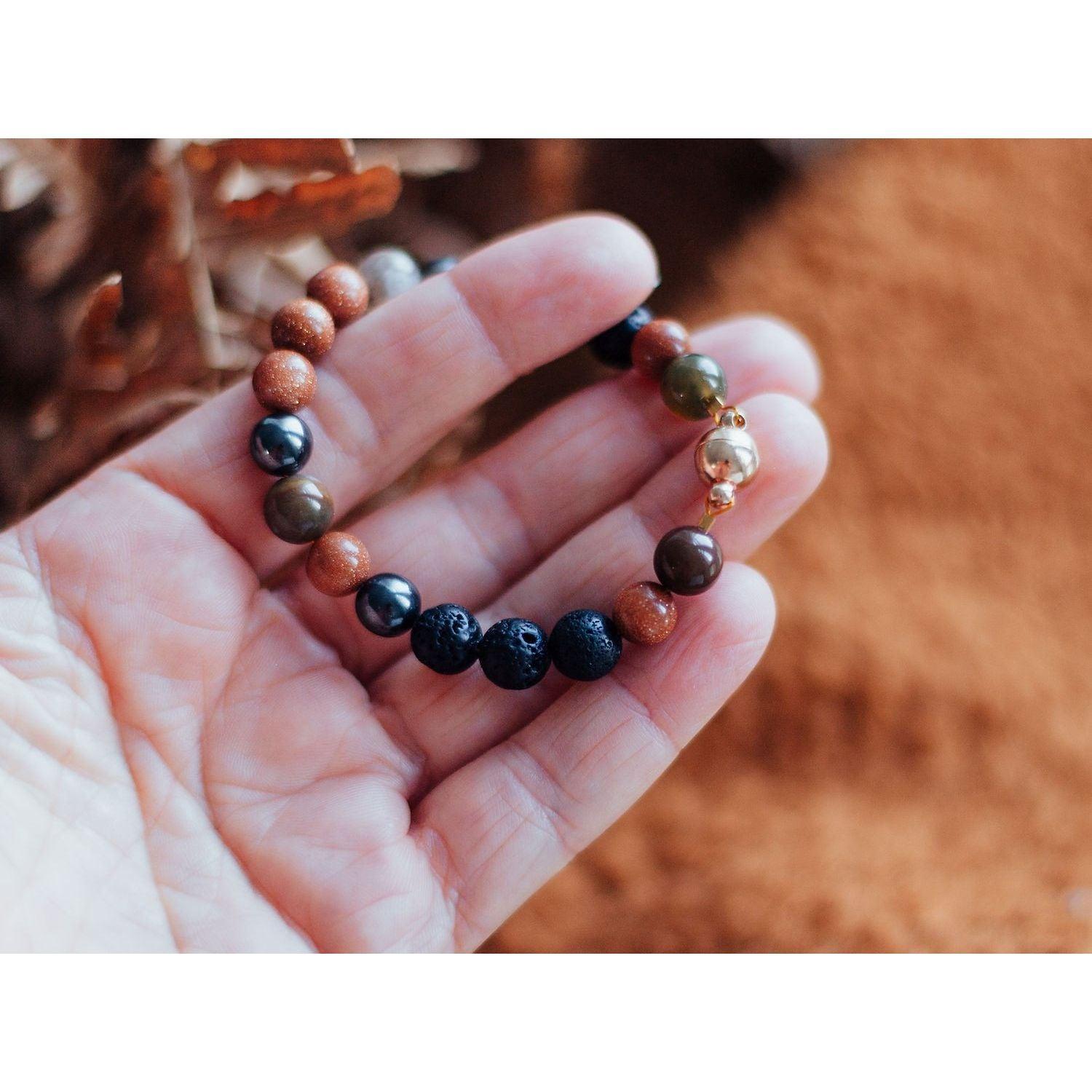 Natural Lava Bracelet Magic Autumn