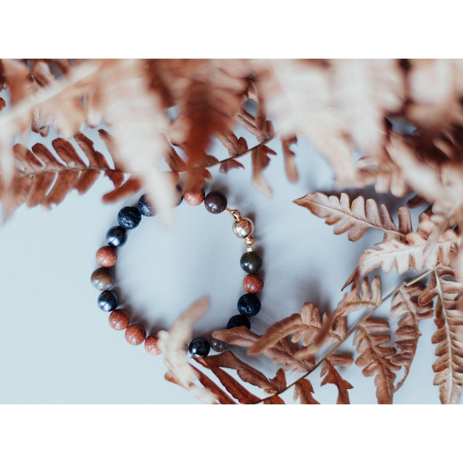 Natural Lava Bracelet Magic Autumn