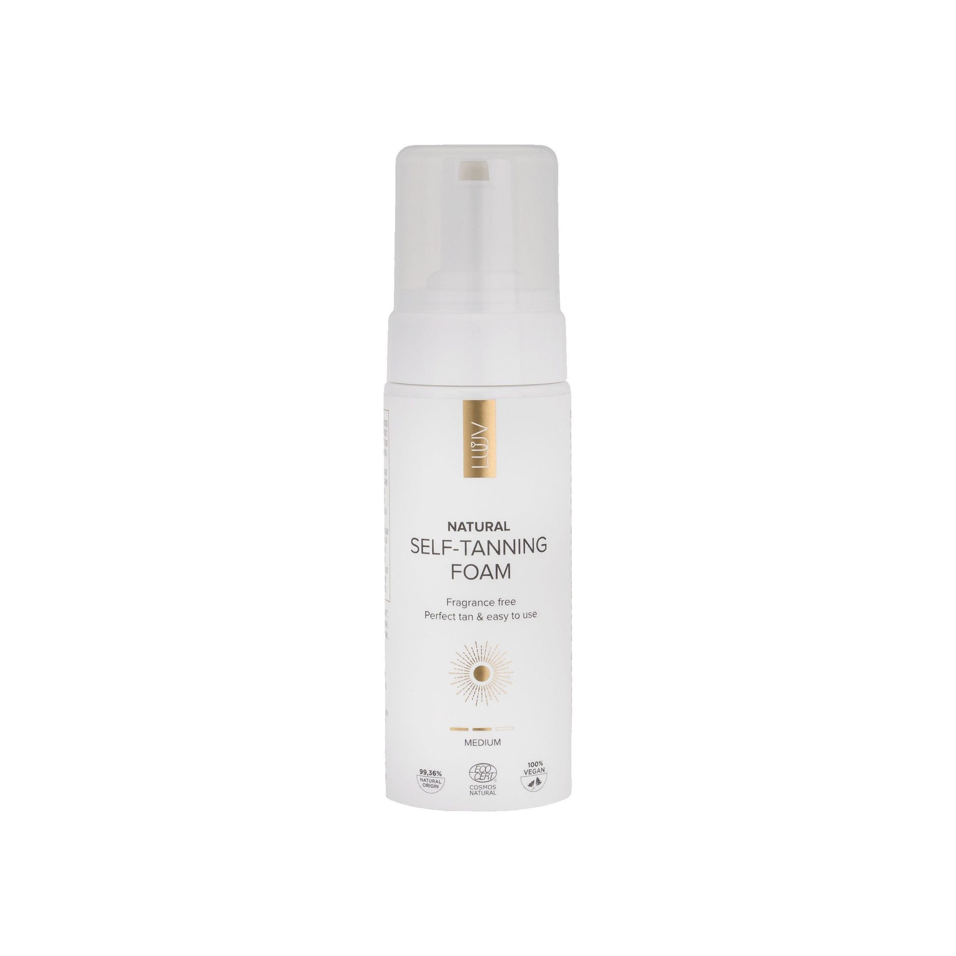 Natural Self Tanning Foam Medium COSMOS, 150ml