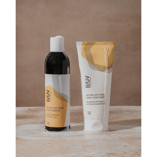 Natural Softening Honey Shampoo ja Conditioner Set