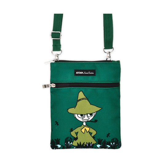 Snufkin's Thoughts Neck Bag/Passport Bag - Dark Green