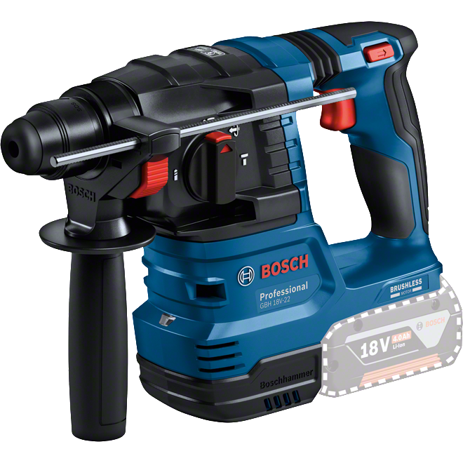 Akkuporavasara Bosch GBH 18V-22 Solo L-Boxx