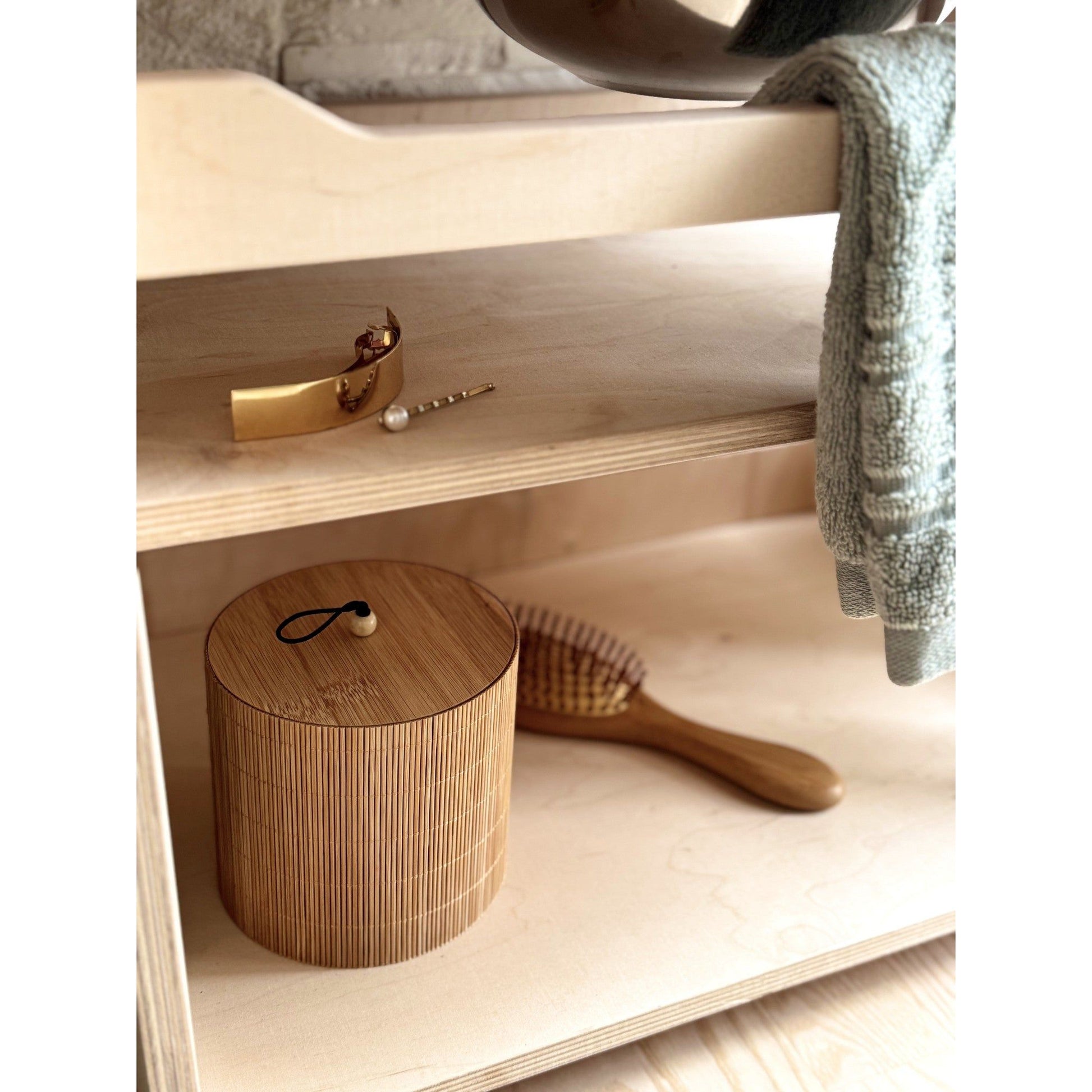 Montessori Wooden Washbasin With Storage for Kids - Small