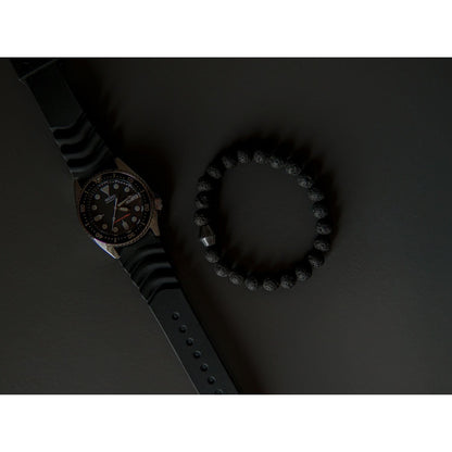 Obsidian Lava Stone Bracelet