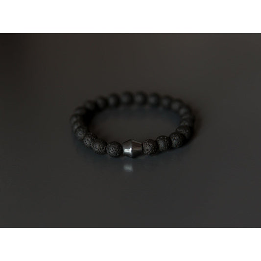 Obsidian Lava Stone Bracelet