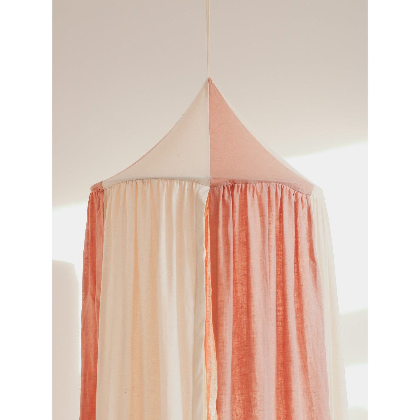 Organic Cotton and Linen Canopy - Powder Pink