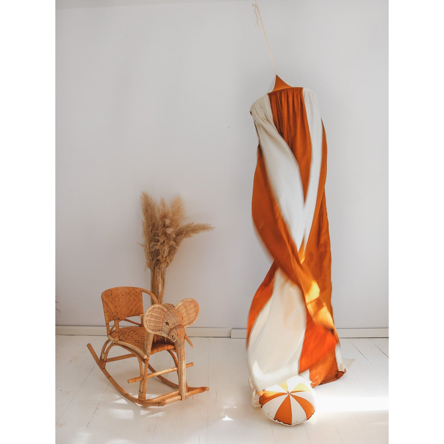 Organic Cotton and Linen Canopy - Caramel Circus