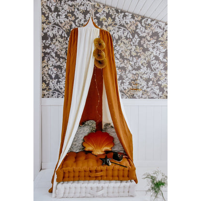 Organic Cotton and Linen Canopy - Caramel Circus