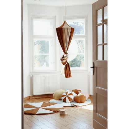 Organic Cotton and Linen Canopy - Caramel Circus