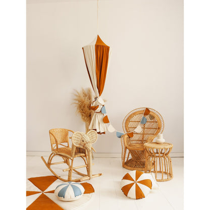 Organic Cotton and Linen Canopy - Caramel Circus