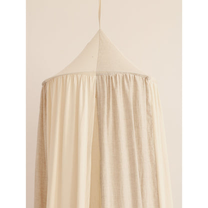 Organic Cotton and Linen Canopy - Cream Circus