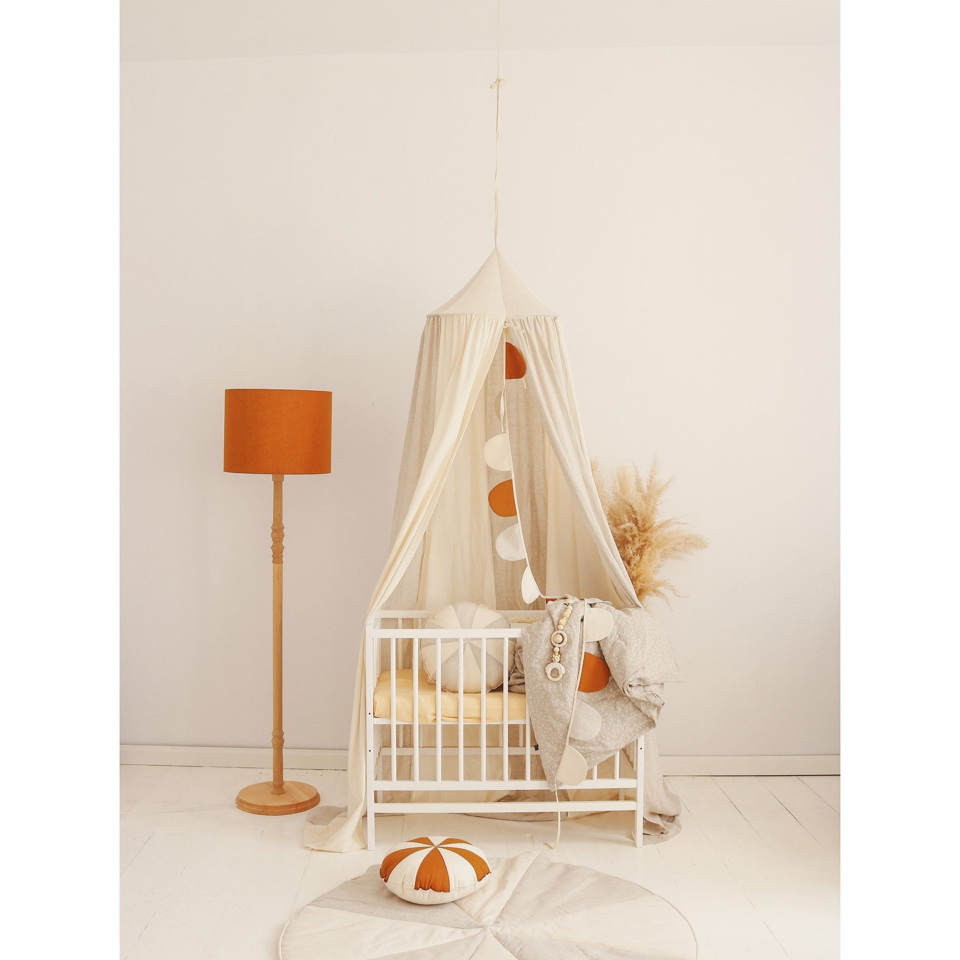 Organic Cotton and Linen Canopy - Cream Circus